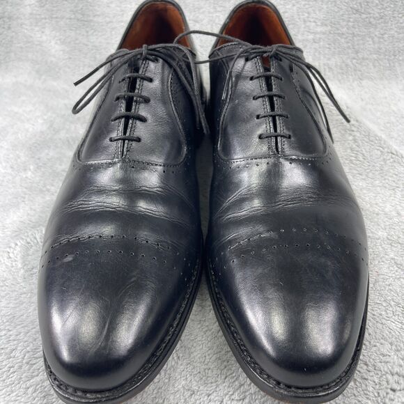 Allen Edmonds Vernon Mens Oxford 12 D Black Leather Lace Up Dress Shoes 8808 main image 8